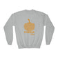 Pumpkin Vibes EPCOT Spaceship Earth Youth Crewneck Sweatshirt