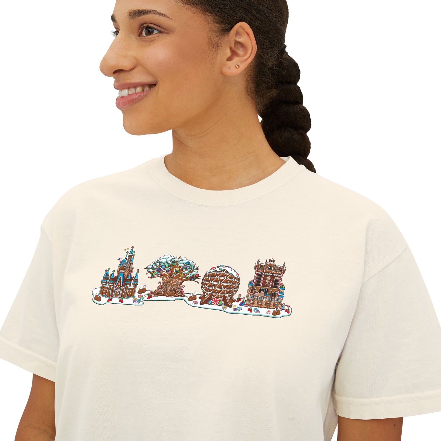 Gingerbread Park Icons - Women's Boxy Tee