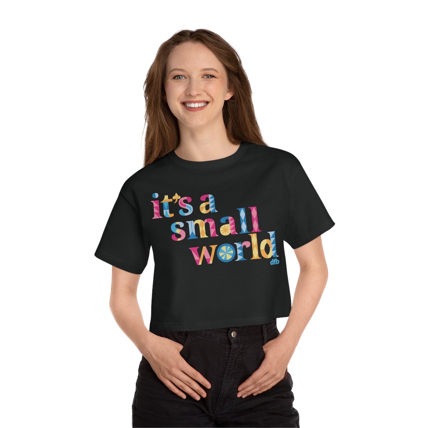 it's a small world - Champion Women's Heritage Cropped T-Shirt