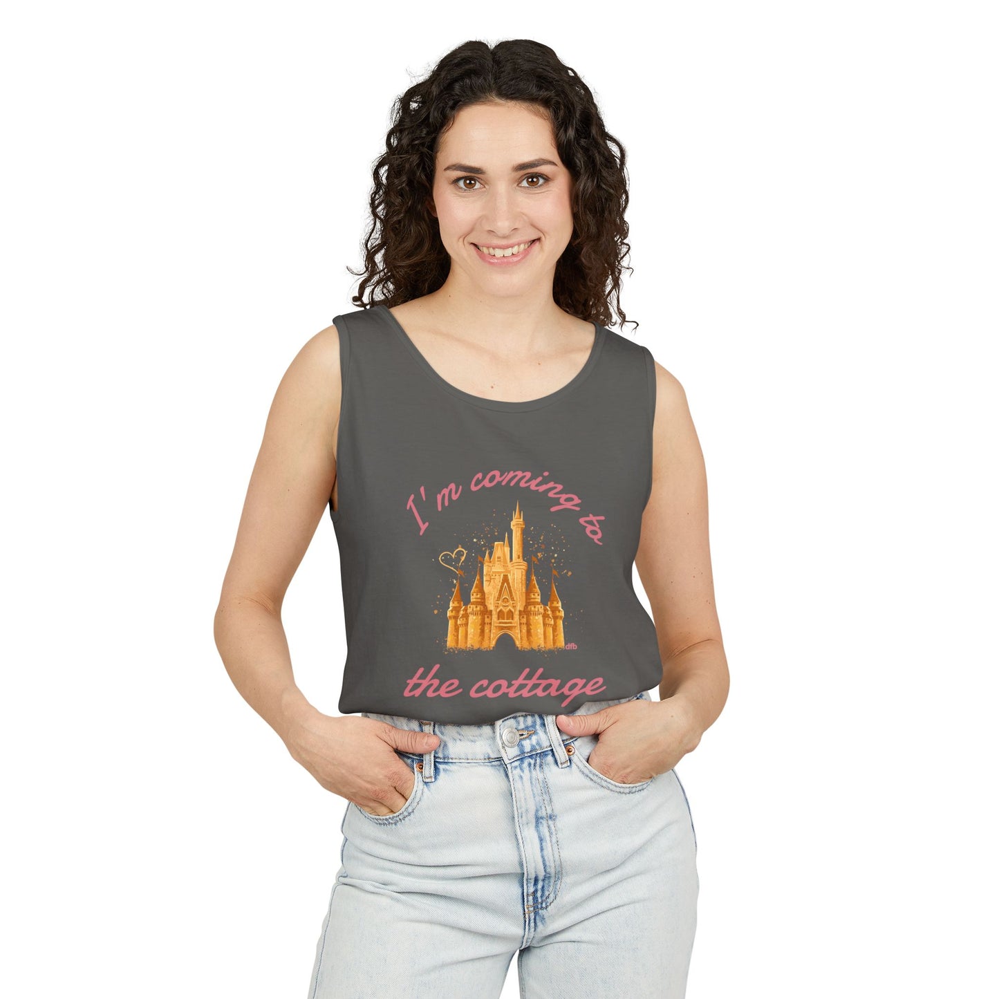I'm Coming to the Cottage - Unisex Garment-Dyed Tank Top