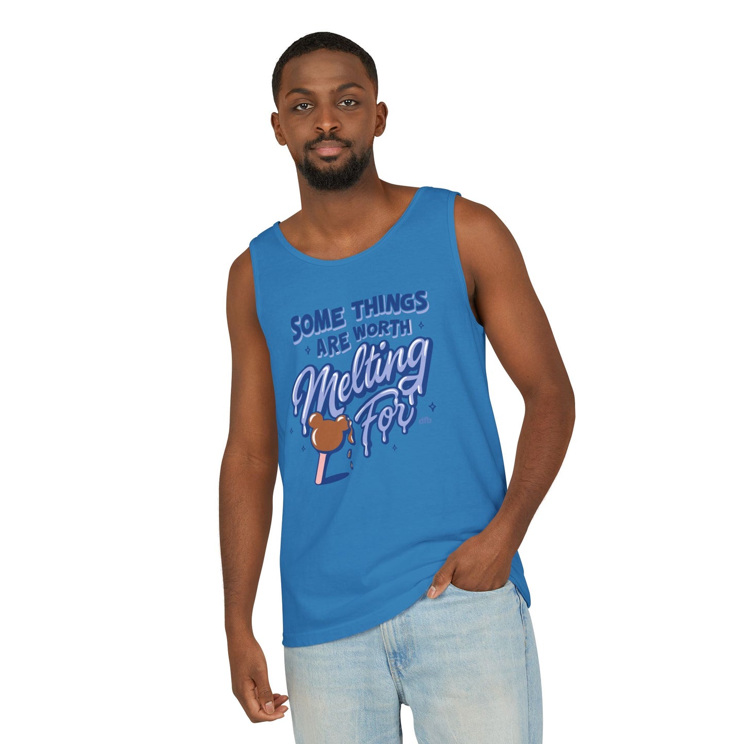 Some Things Are Worth Melting For - Unisex Garment-Dyed Tank Top