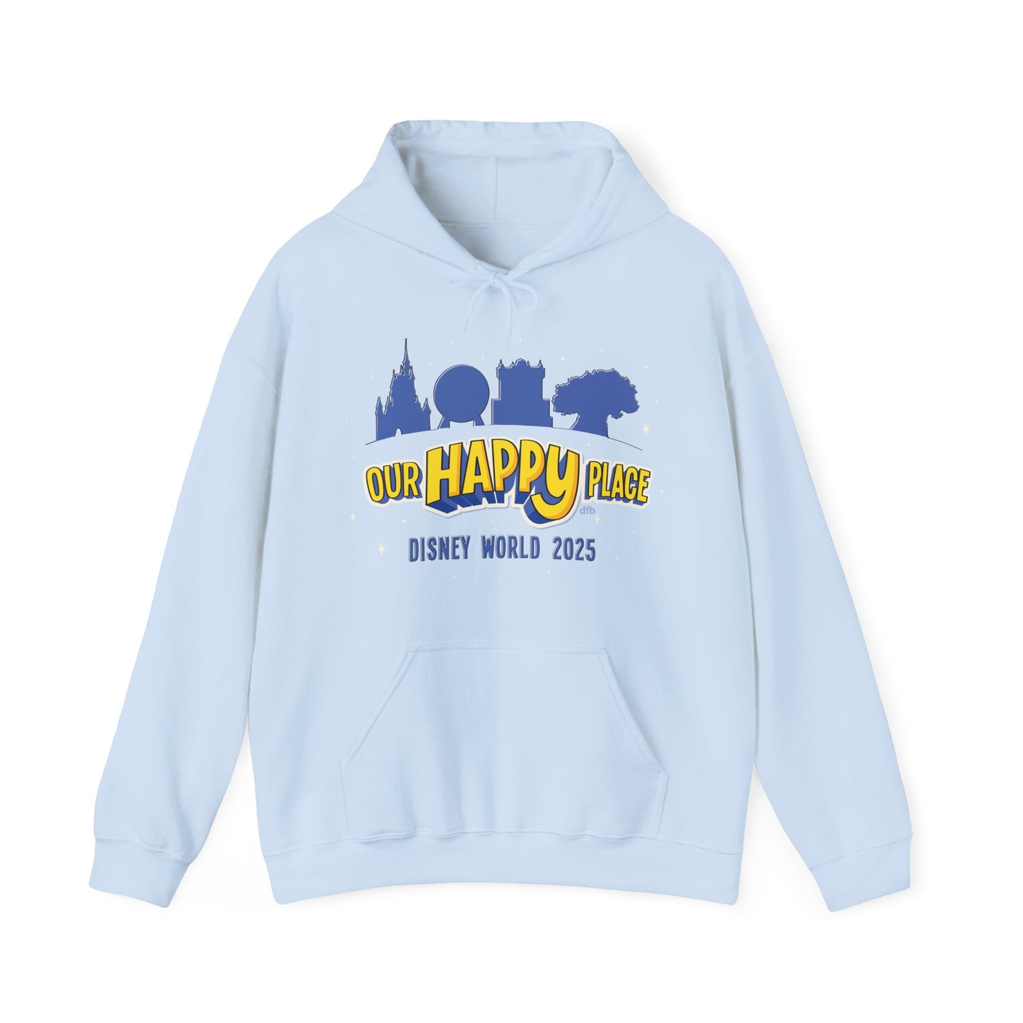 Our Happy Place 2025 - Family Matching Tee - Adult Hoodie Sweatshirt