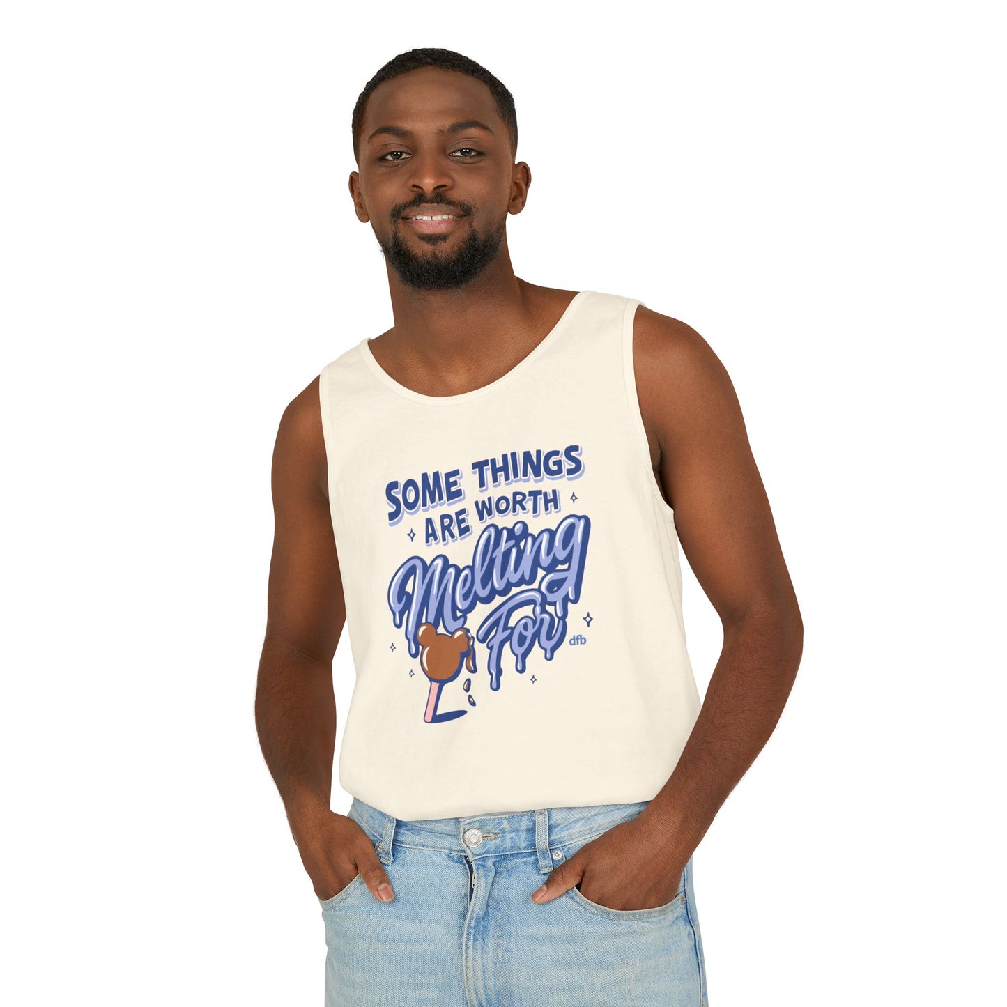 Some Things Are Worth Melting For - Unisex Garment-Dyed Tank Top