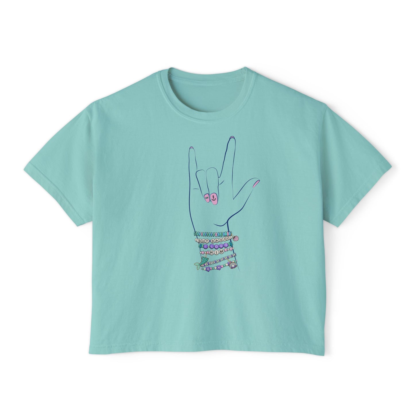 "But Daddy I Love Him!" - Friendship Bracelets - Women's Boxy Tee