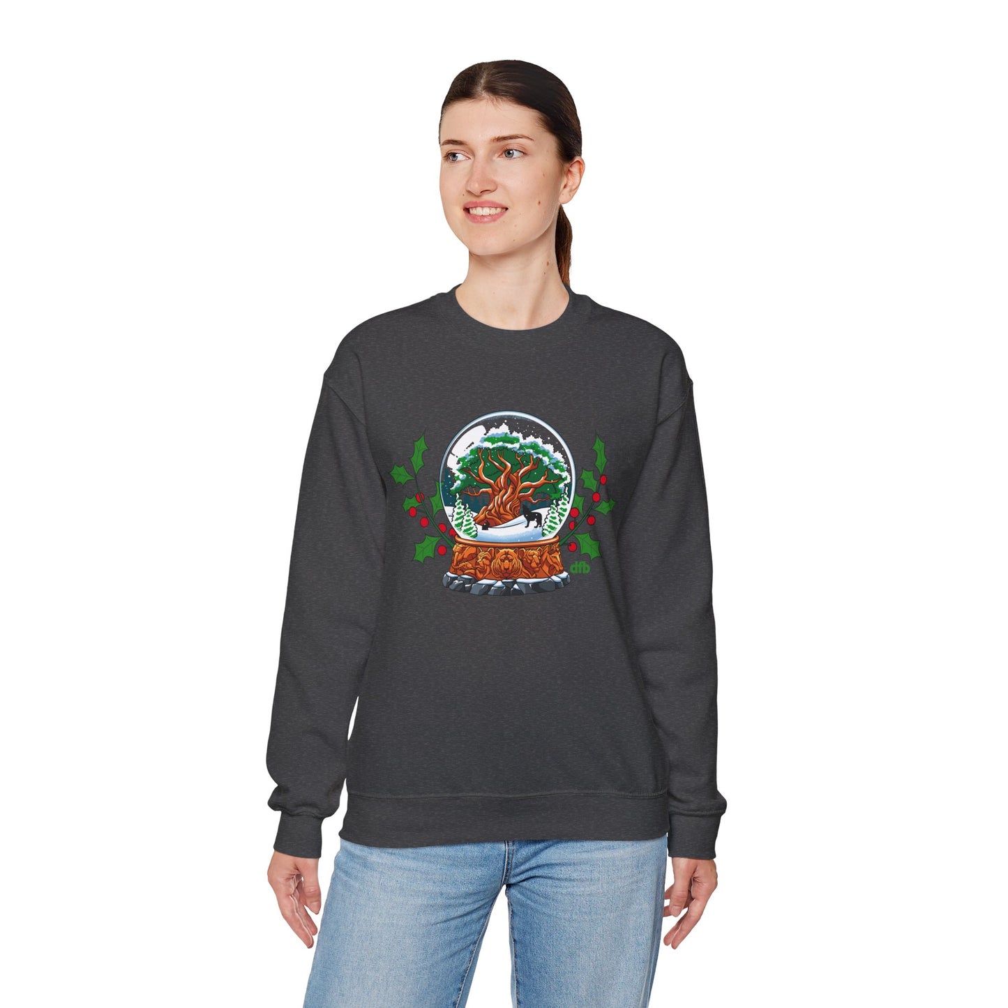 Animal Kingdom Snowglobes - Adult Crewneck Sweatshirt