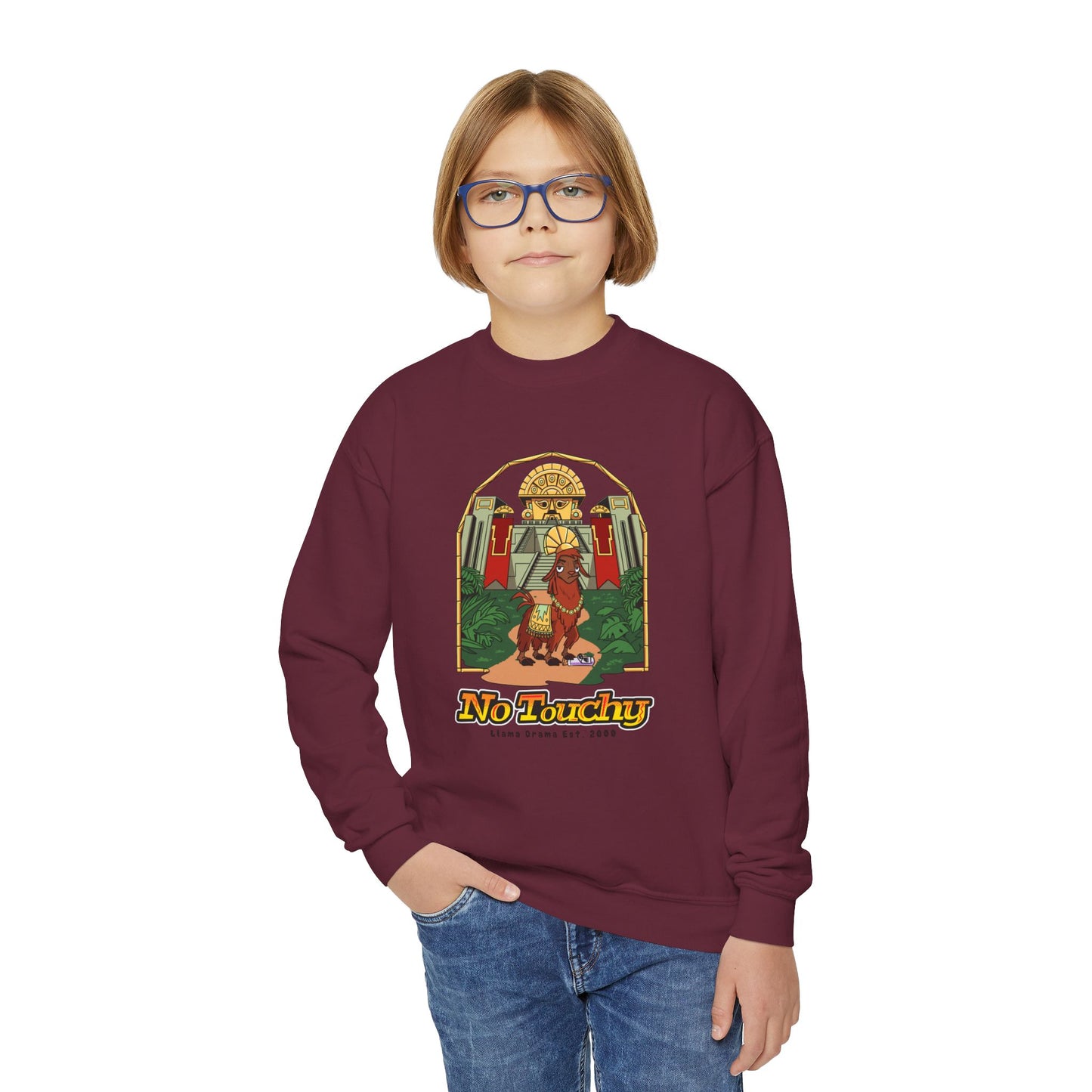 No Touchy - Emperor's New Groove - Youth Crewneck Sweatshirt