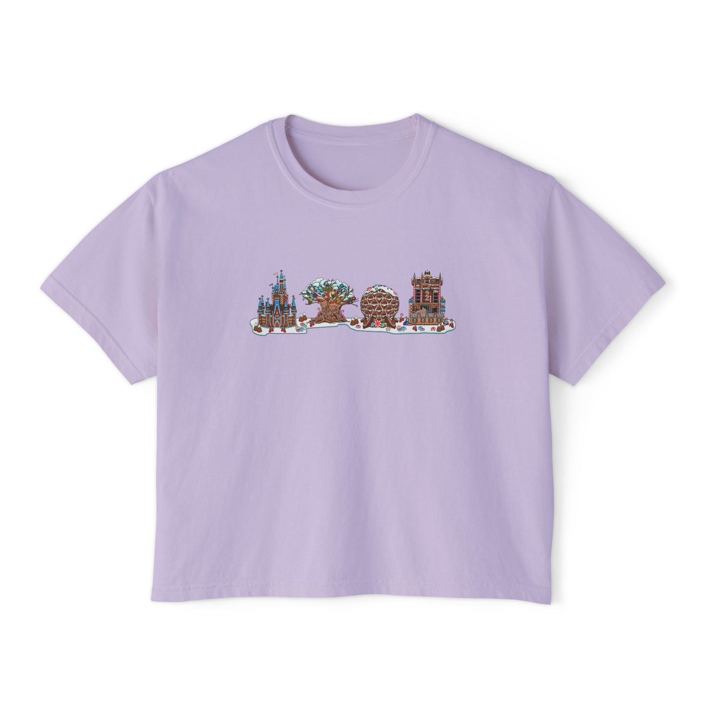 Gingerbread Park Icons - Women's Boxy Tee