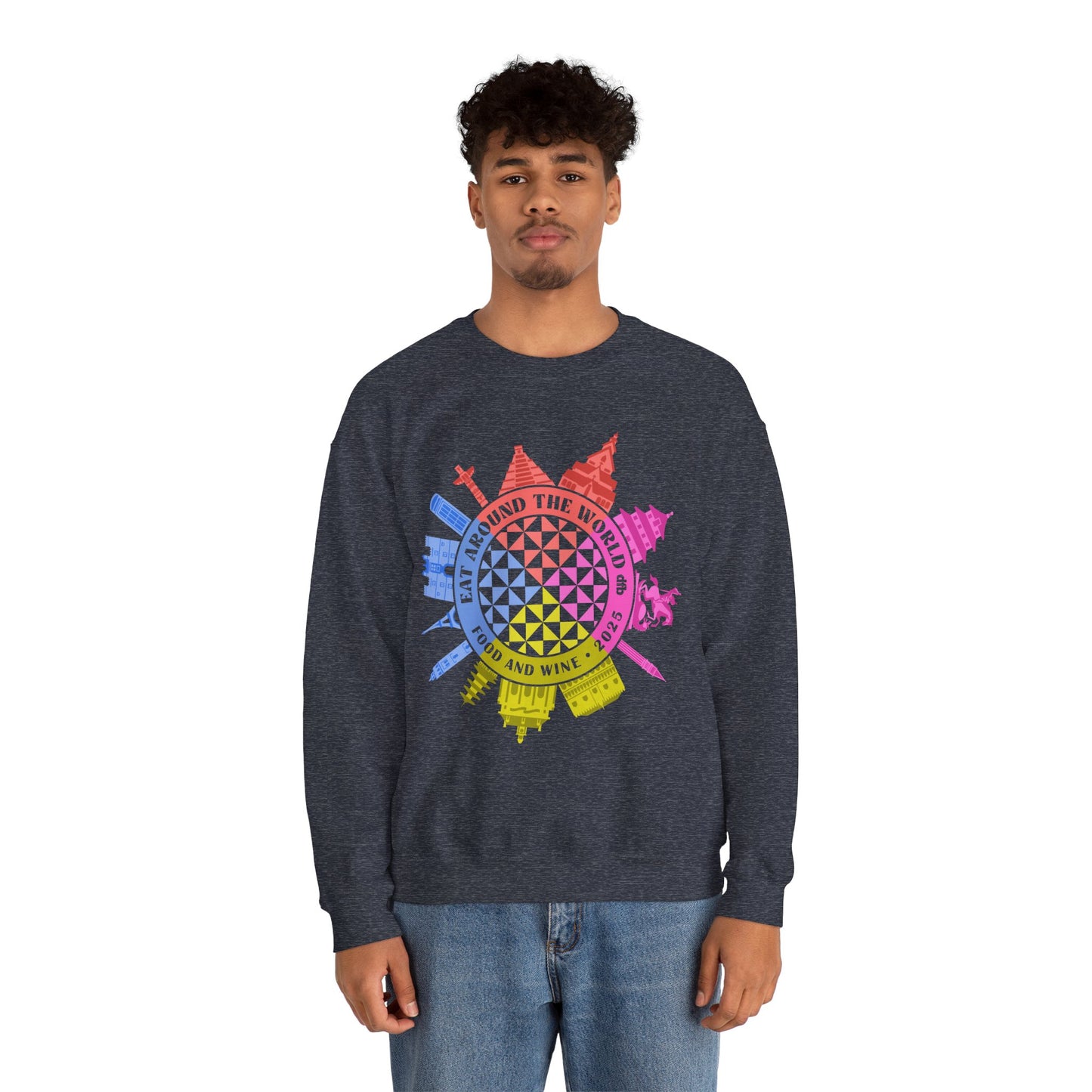 LIMITED EDITION Food & Wine Compass - Adult Crewneck Sweatshirt