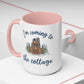 Snowy Cabin Castle I'm Coming to the Cottage - Mug, 11oz and 15oz
