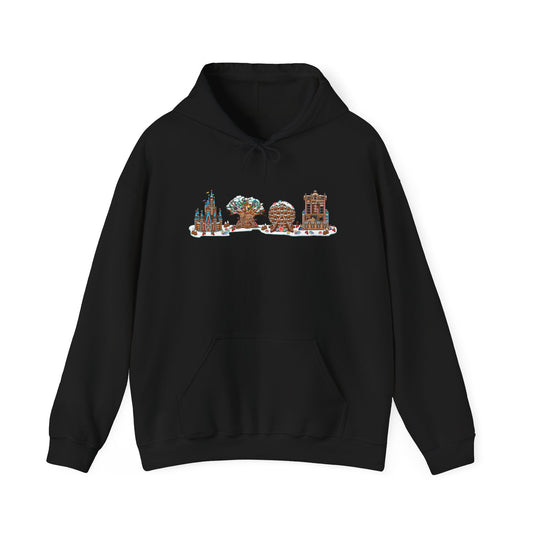 Gingerbread Park Icons - Adult Hoodie Sweatshirt