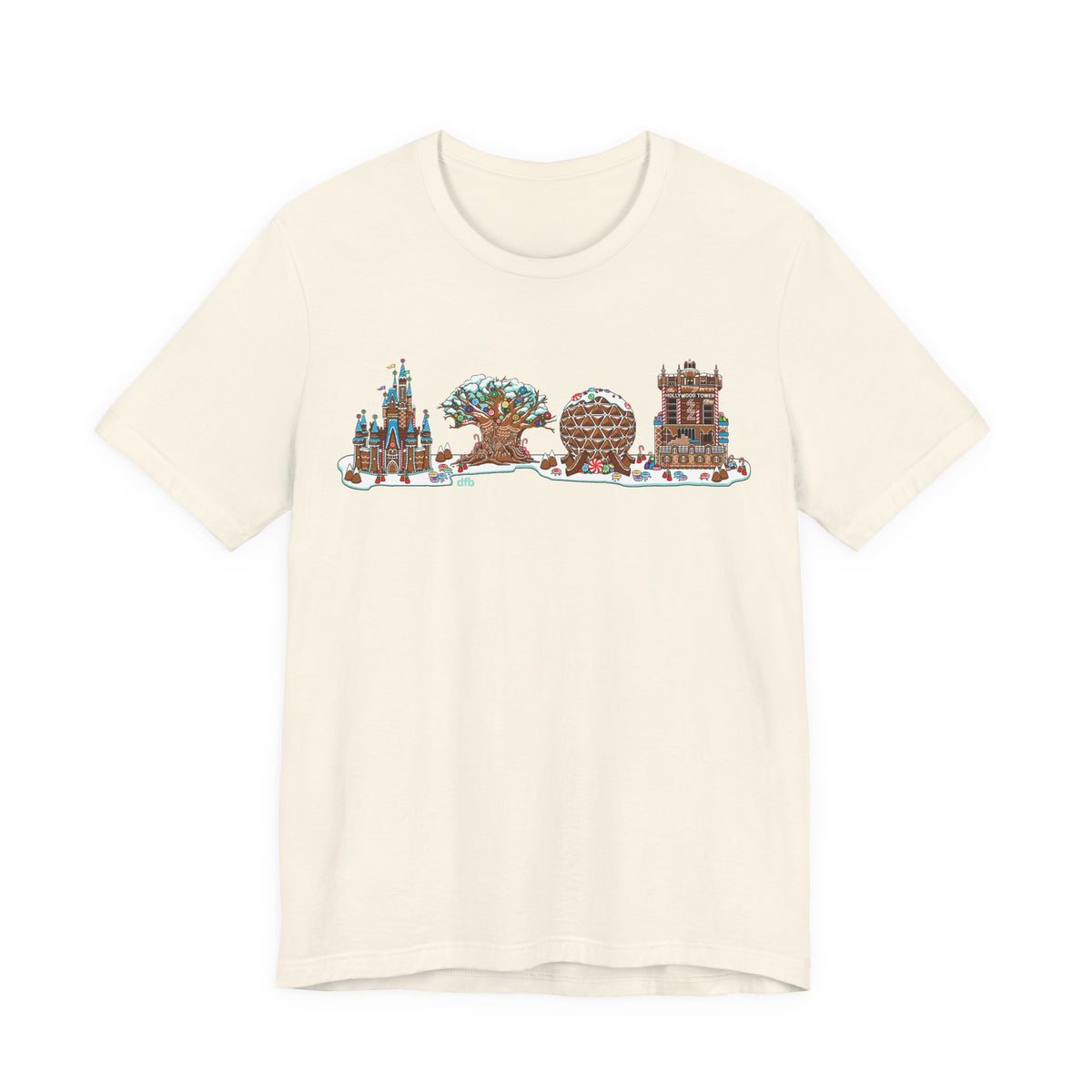 Gingerbread Park Icons - Adult Tee Shirt
