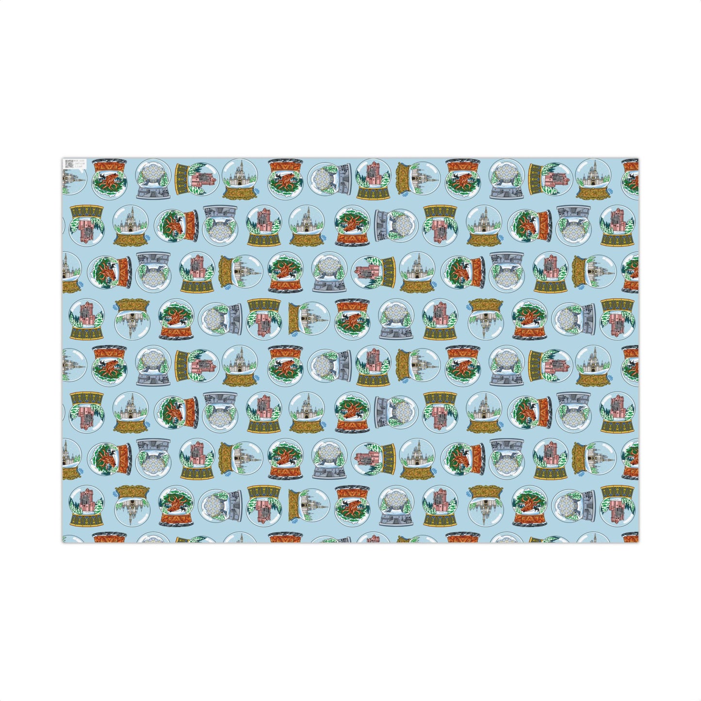 Snowglobes Park Landmarks - Gift Wrap Papers