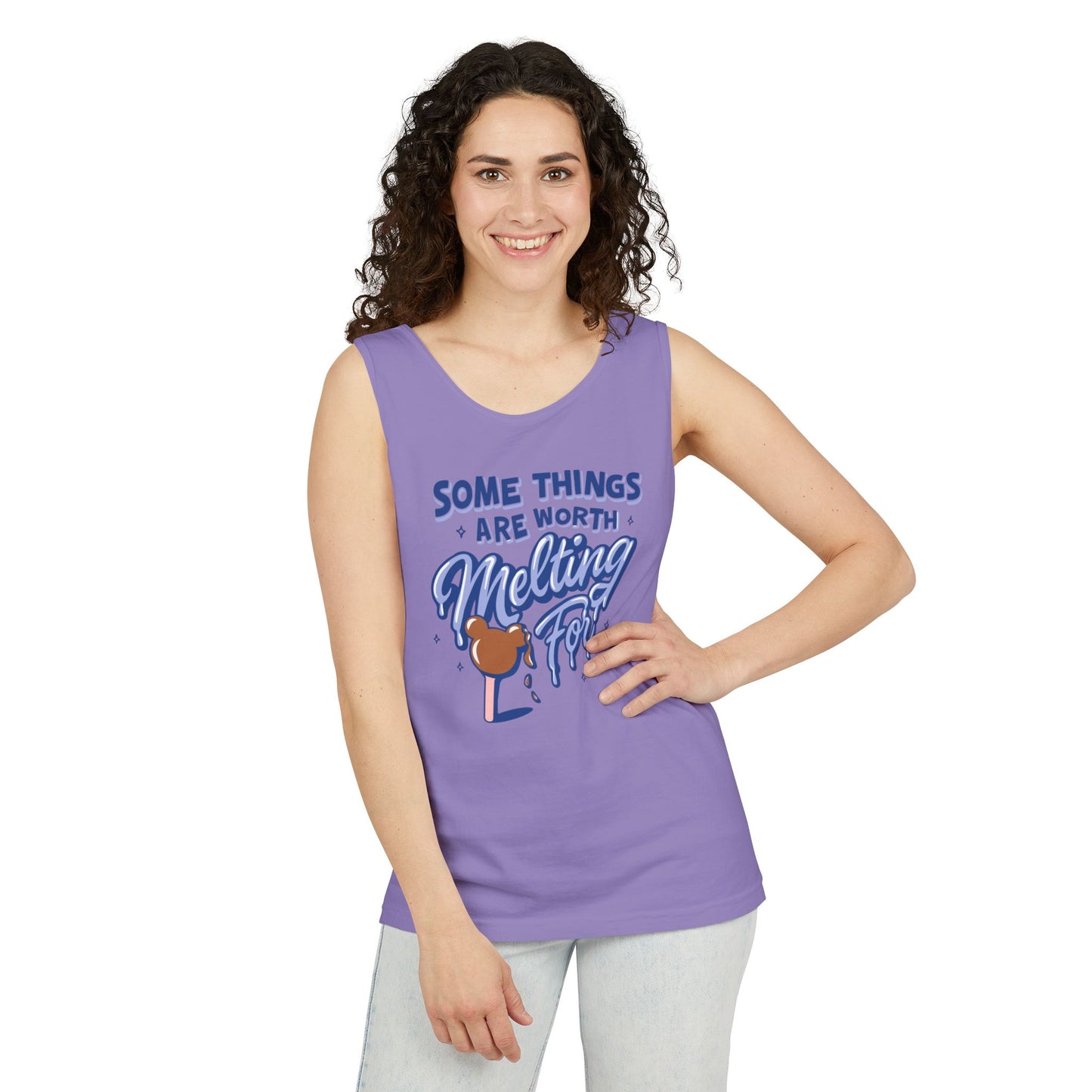 Some Things Are Worth Melting For - Unisex Garment-Dyed Tank Top
