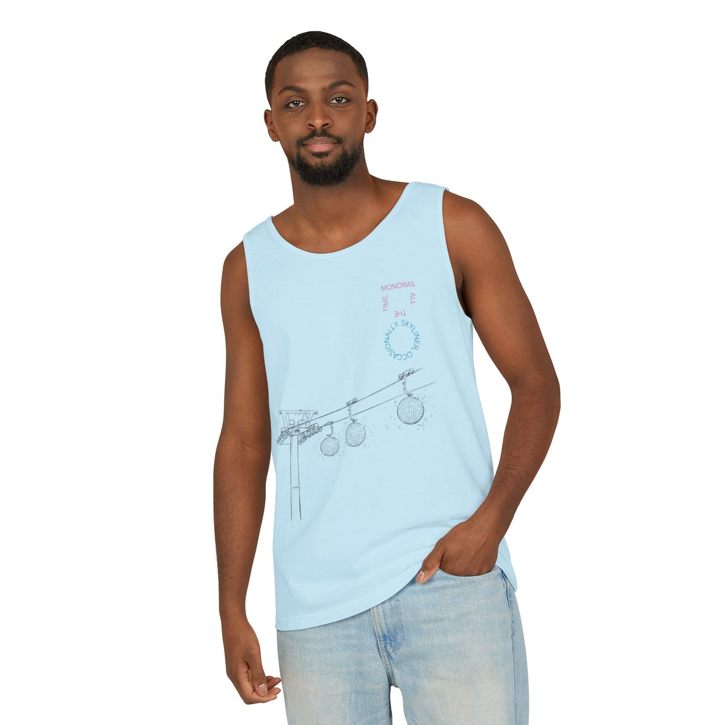 Monorail All The Time - Unisex Garment-Dyed Tank Top