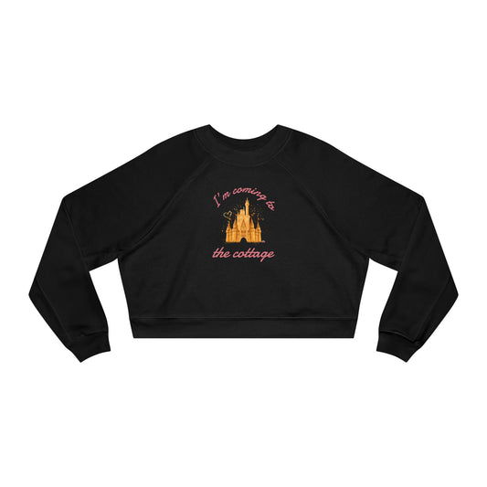 I'm Coming to the Cottage - Women's Cropped Fleece Pullover