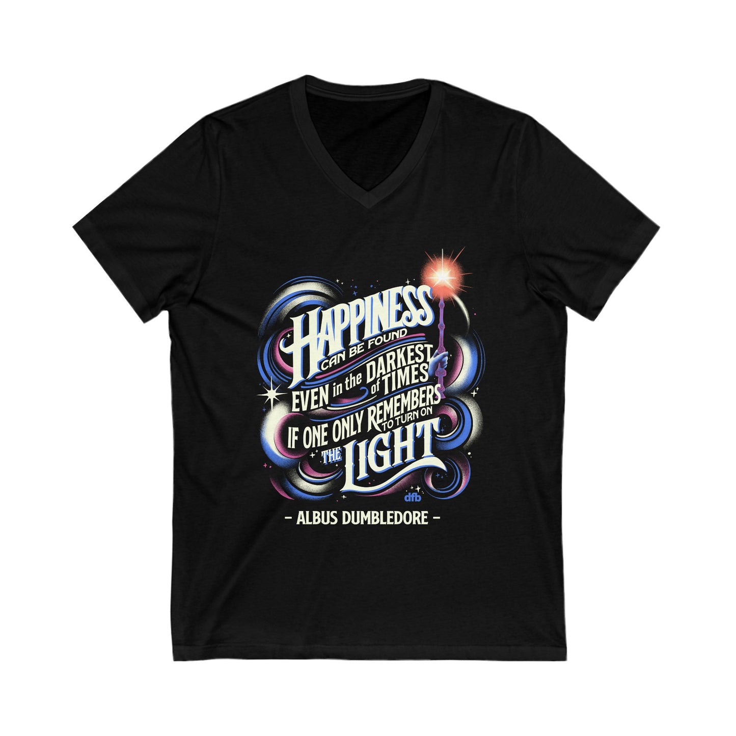 Dumbledore Quote - Short Sleeve V-Neck Tee