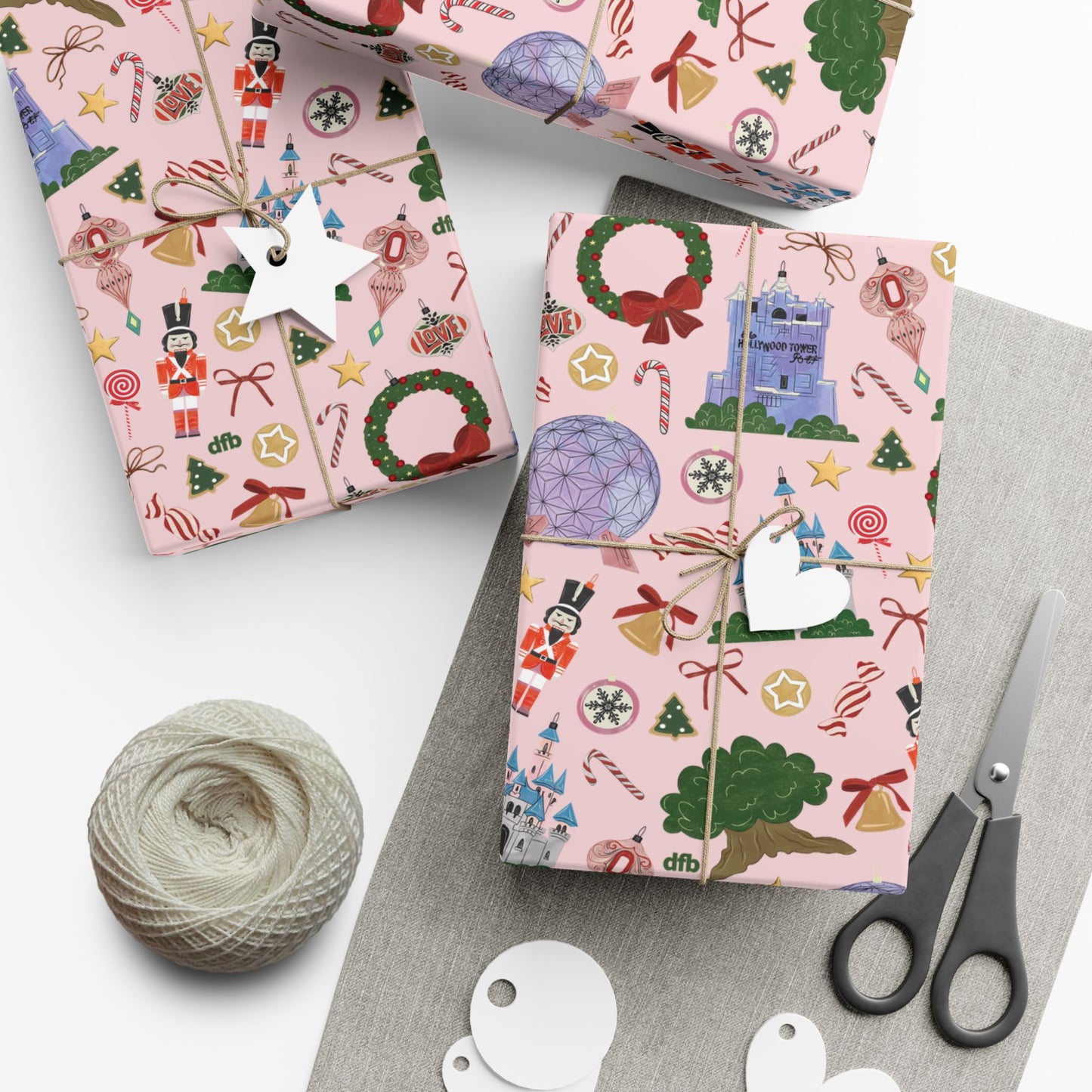 Park Icons Vintage Ornaments - Gift Wrap Papers