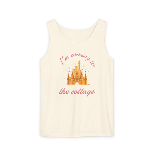 I'm Coming to the Cottage - Unisex Garment-Dyed Tank Top