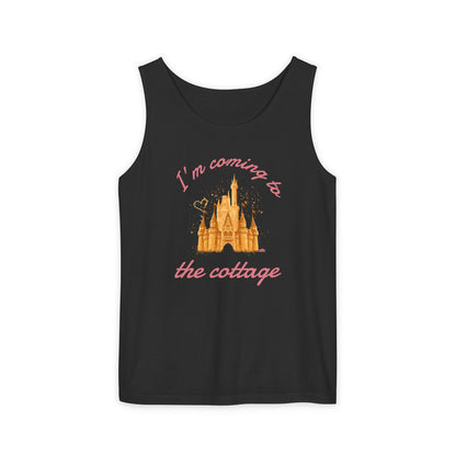 I'm Coming to the Cottage - Unisex Garment-Dyed Tank Top