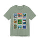 Animal Kingdom Vintage Stamps - Adult Tee Shirt