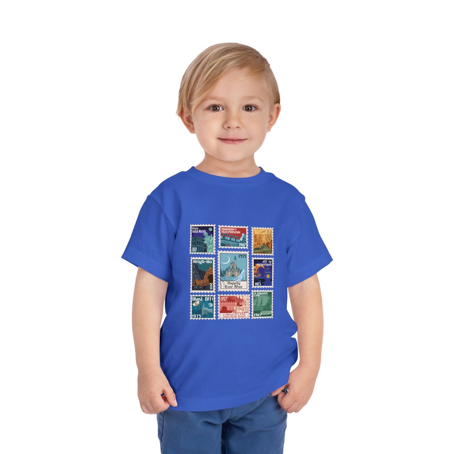 Magic Kingdom Vintage Stamps - Toddler T-shirt