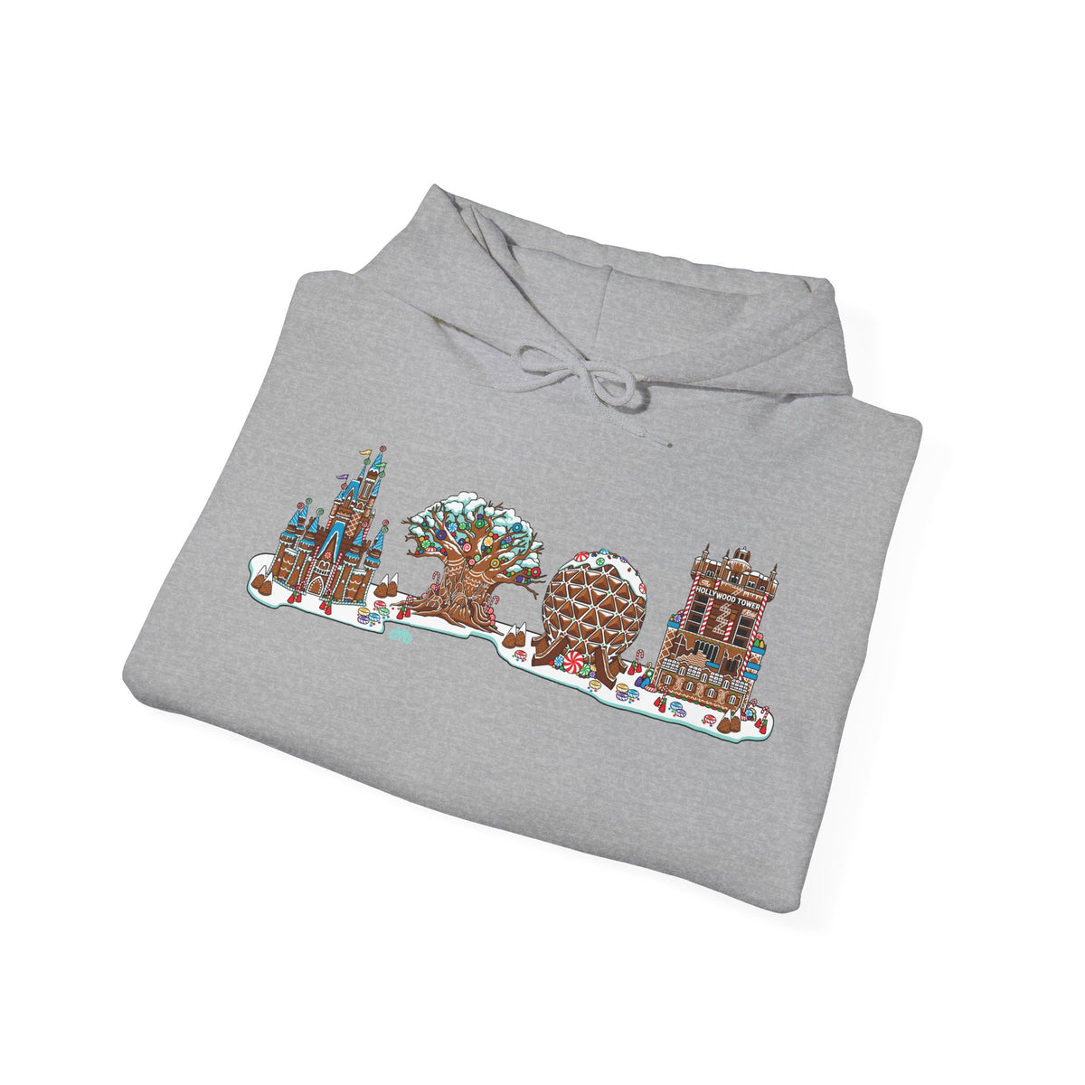 Gingerbread Park Icons -  Adult Hoodie Sweatshirt