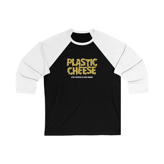 Plastic Cheese- Unisex 3\4 Sleeve Baseball Tee