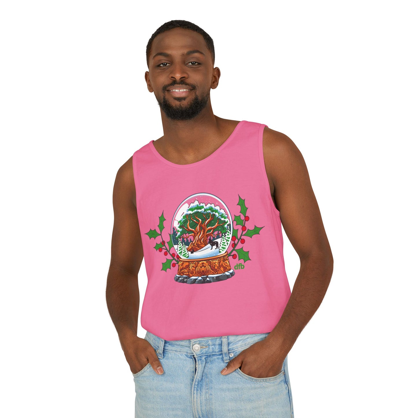 Animal Kingdom Snowglobes - Unisex Garment-Dyed Tank Top