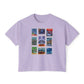 EPCOT Vintage Stamps - Women's Boxy Tee