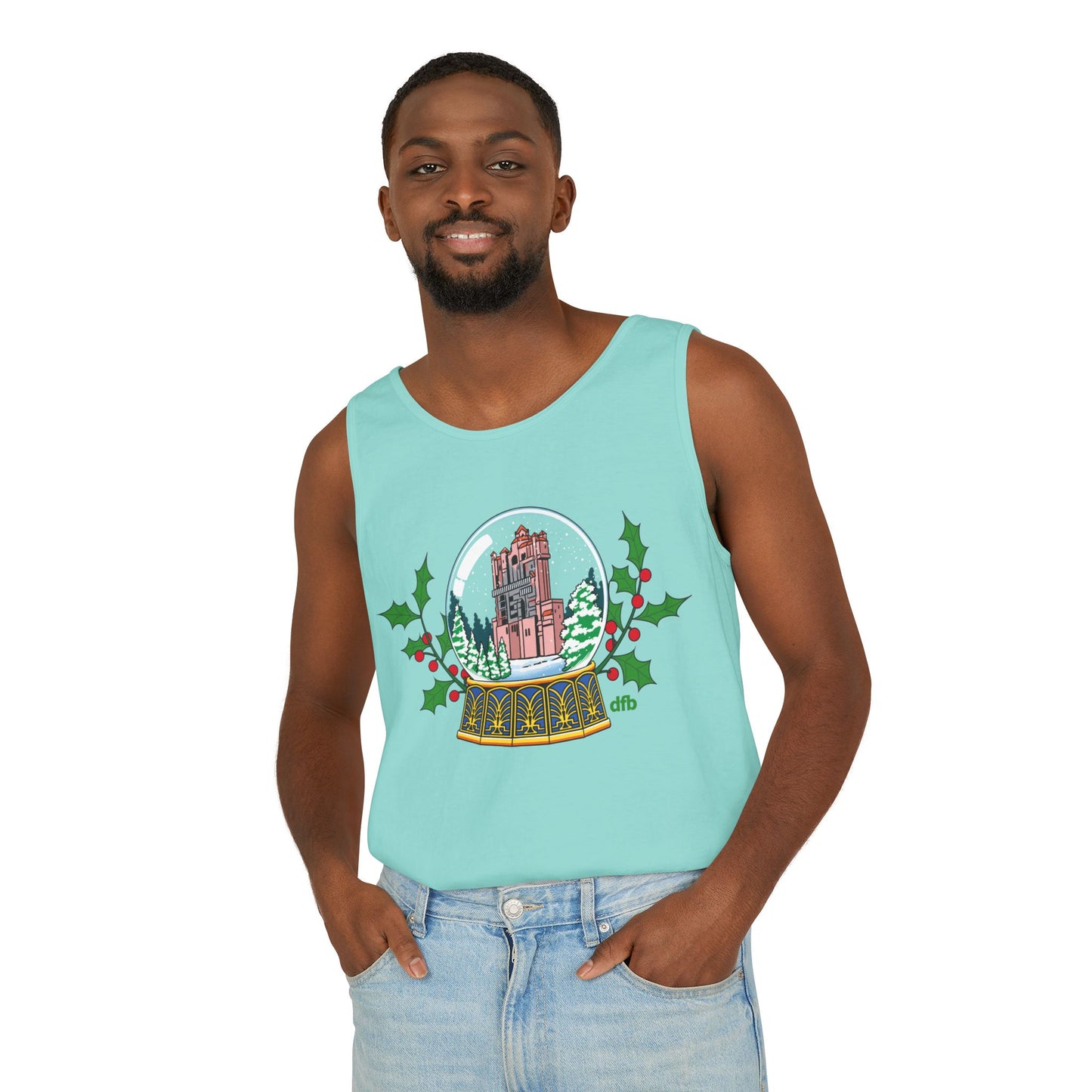 Hollywood Studios Snowglobes - Unisex Garment-Dyed Tank Top