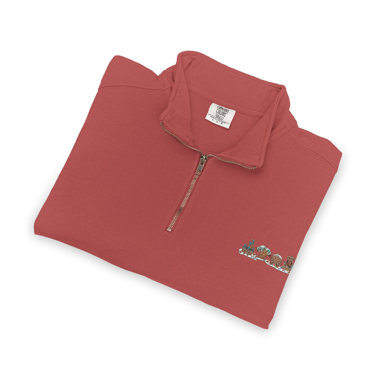 Gingerbread Park Icons - Unisex Adult Quarter-Zip Sweatshirt