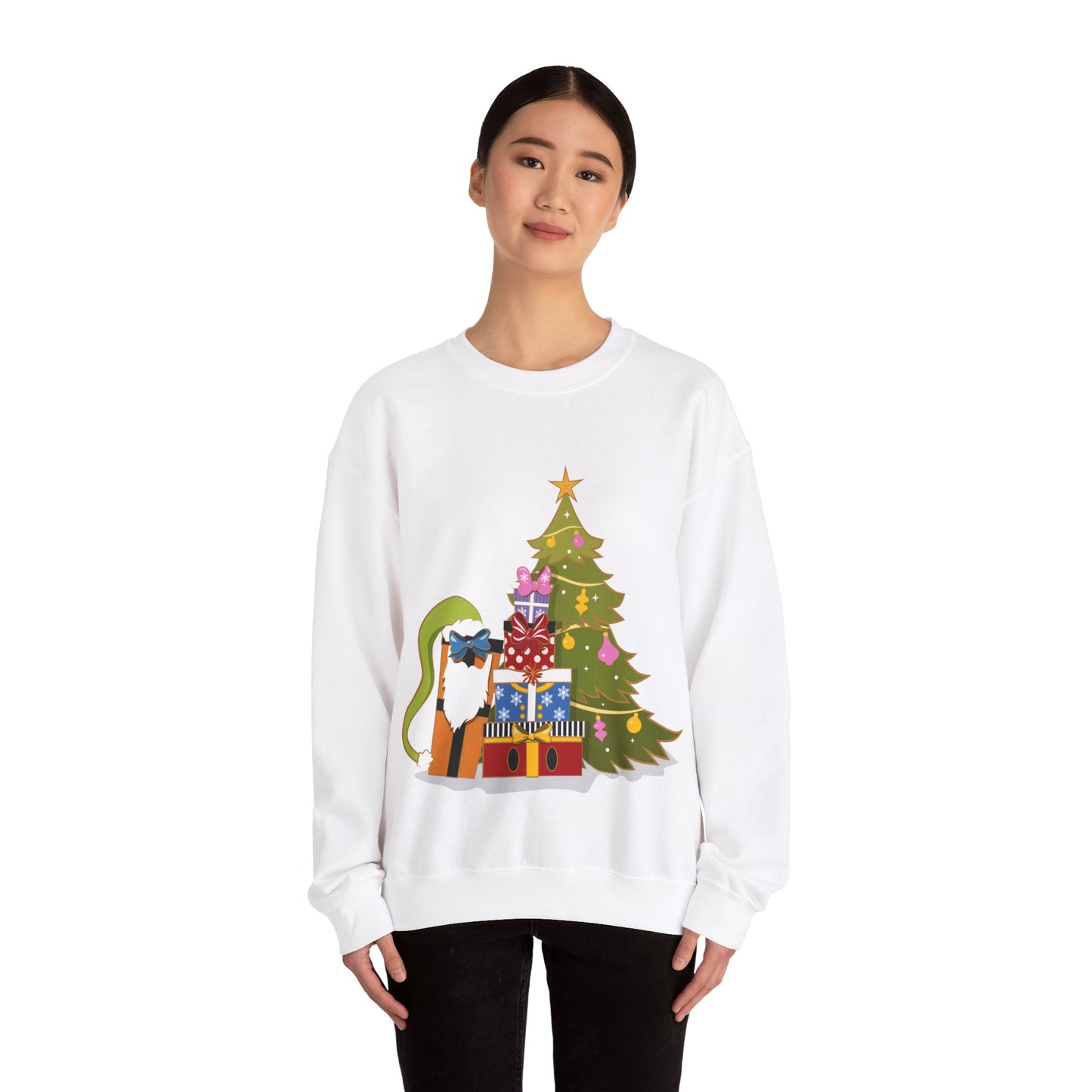 Fab 5 as Christmas Presents - Adult Crewneck Sweatshirt