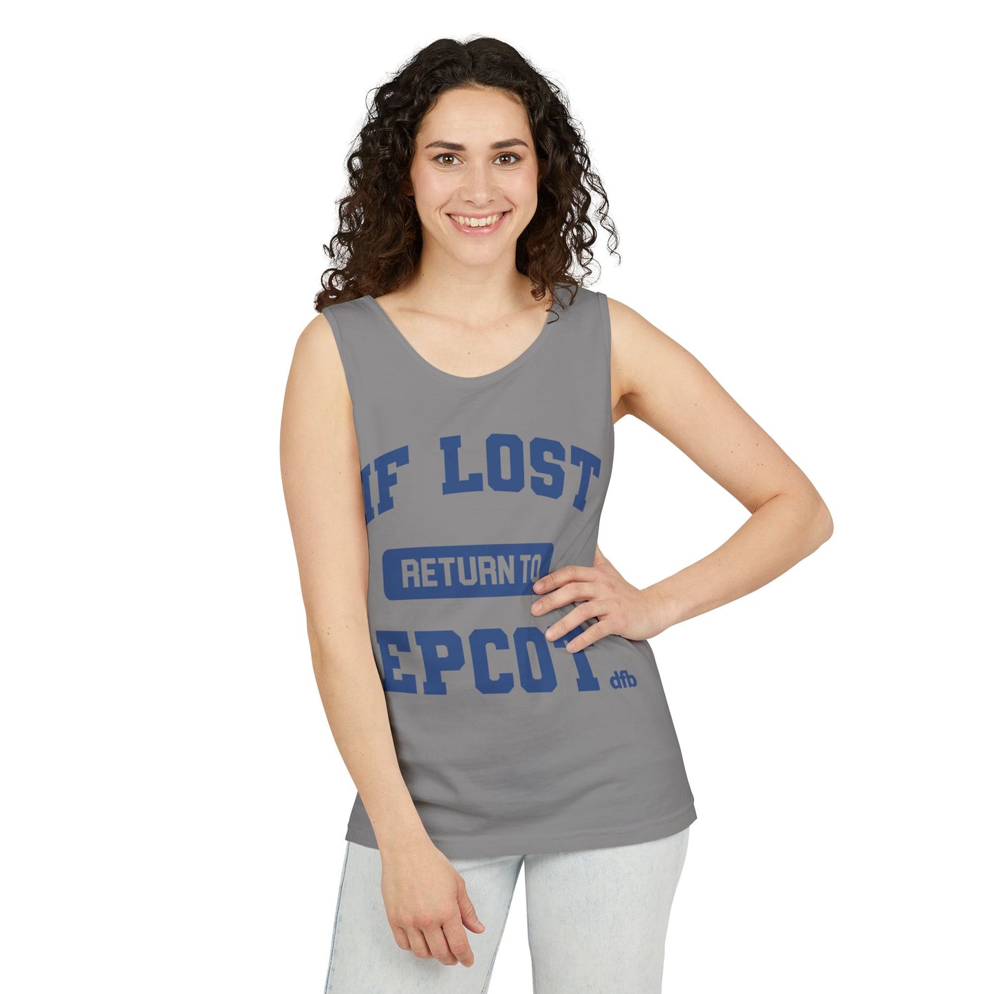 If Lost, Return to the Parks - Unisex Garment-Dyed Tank Top