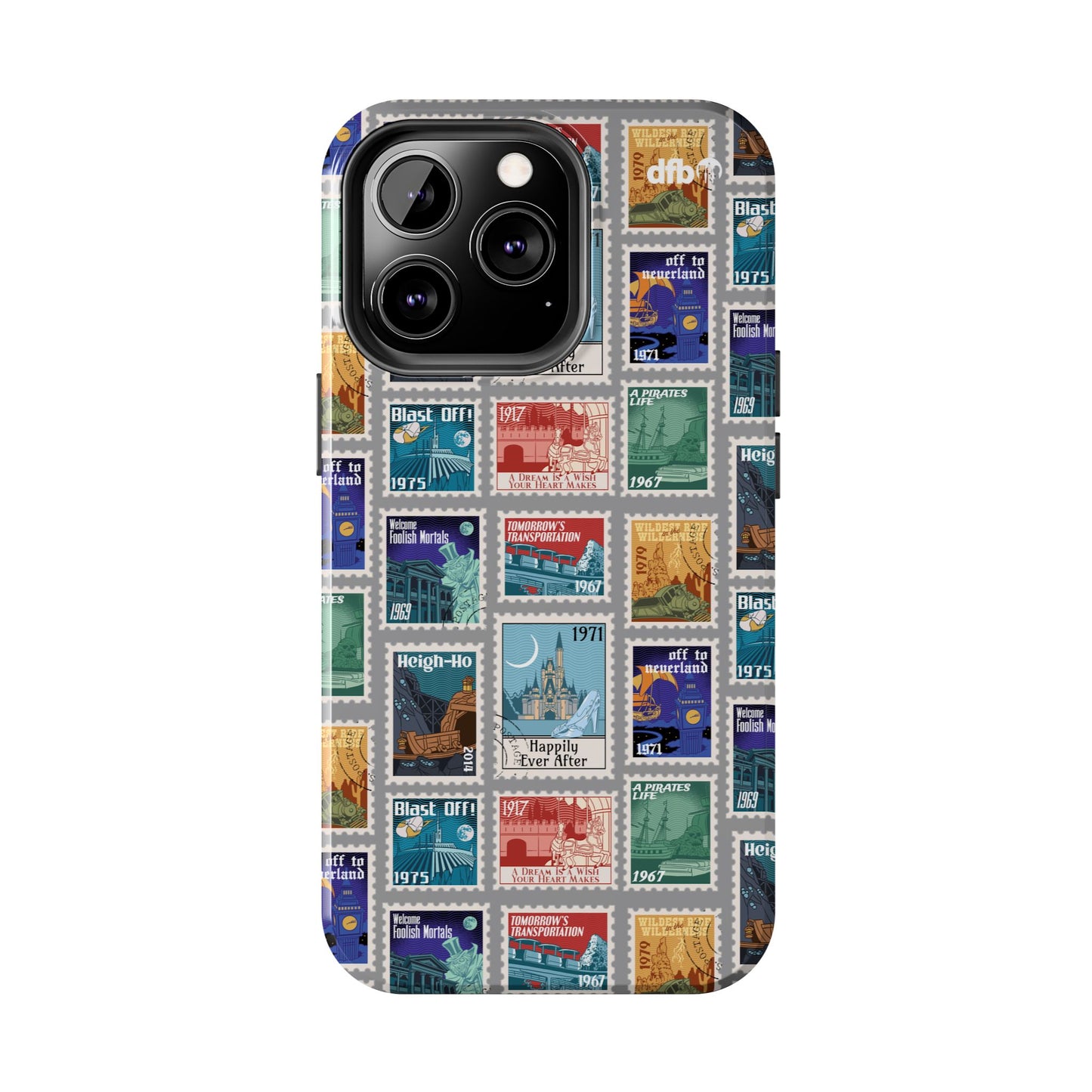 Magic Kingdom Vintage Stamps - Apple Phone Case