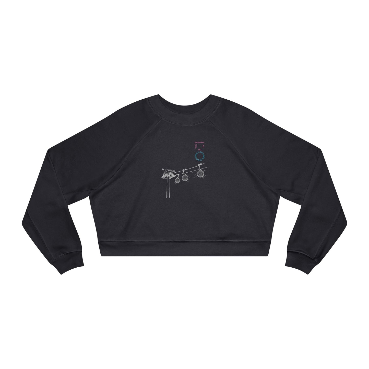 Monorail All The Time - Women's Cropped Fleece Pullover
