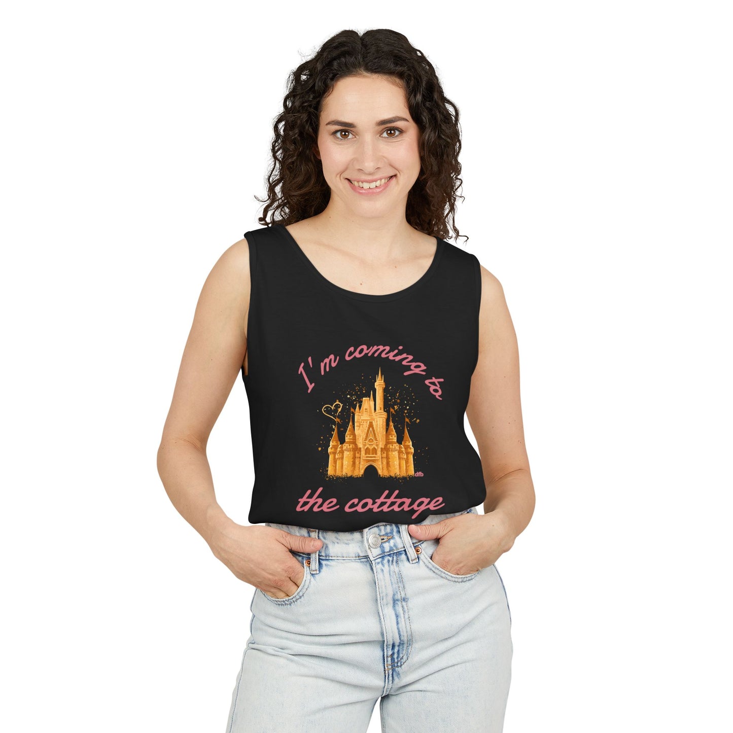 I'm Coming to the Cottage - Unisex Garment-Dyed Tank Top