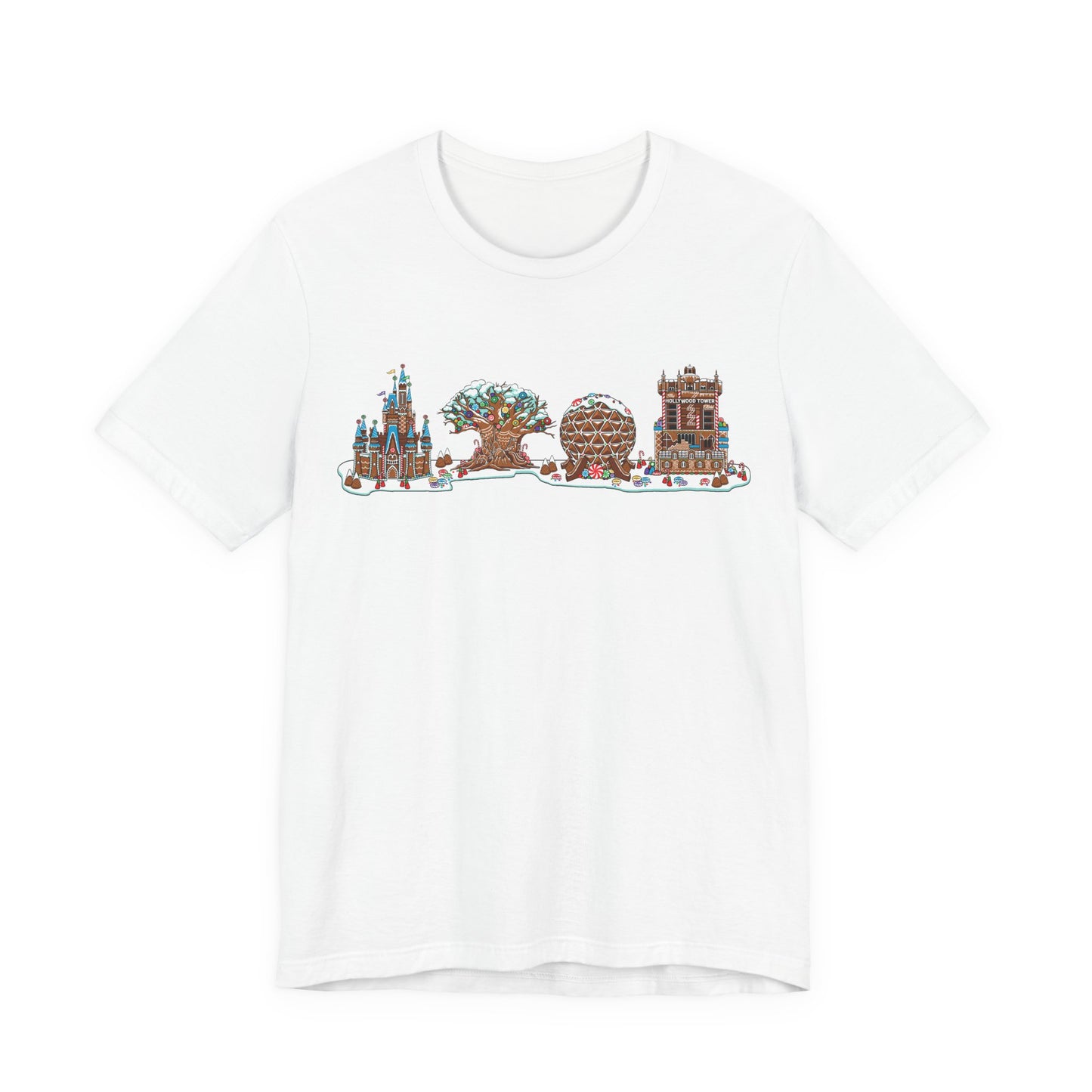 Gingerbread Park Icons - Adult Tee Shirt
