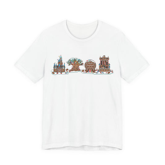 Gingerbread Park Icons - Adult Tee Shirt