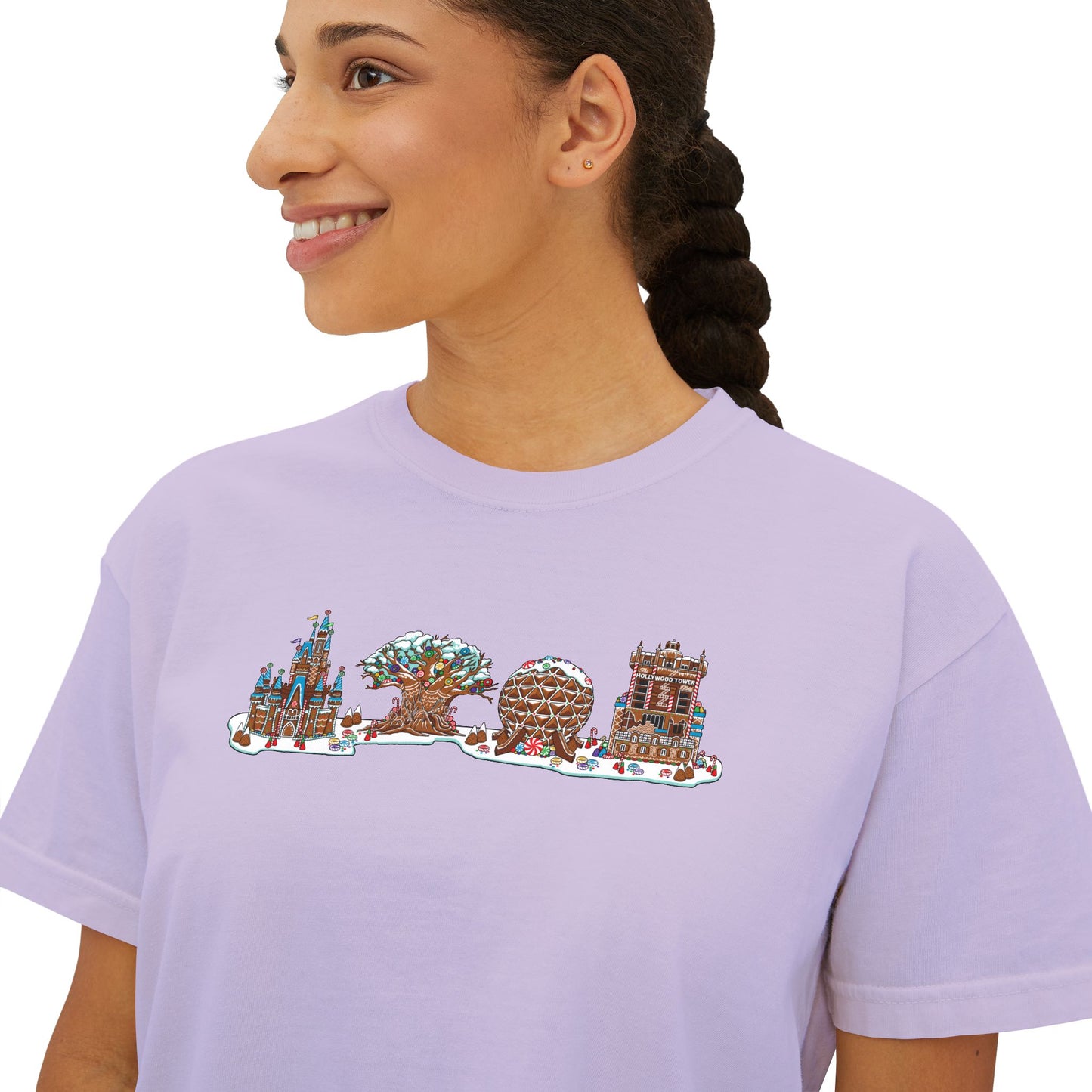 Gingerbread Park Icons - Women's Boxy Tee