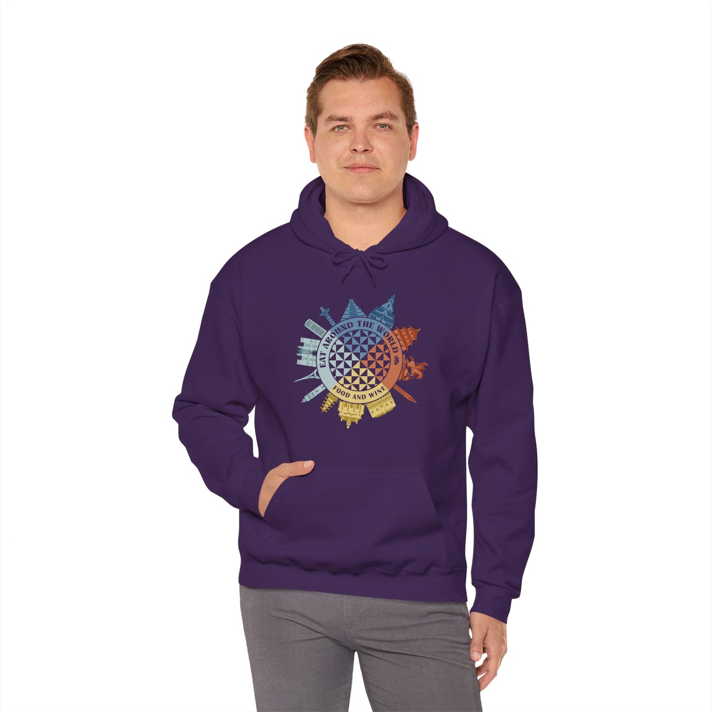 Food & Wine Compass -  Adult Hoodie Sweatshirt