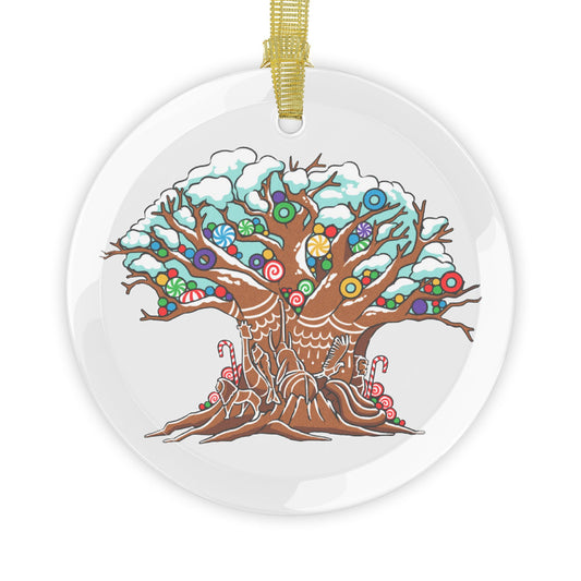 Gingerbread Tree of Life - Gingerbread Park Icon, Animal Kingdom - Glass Ornaments