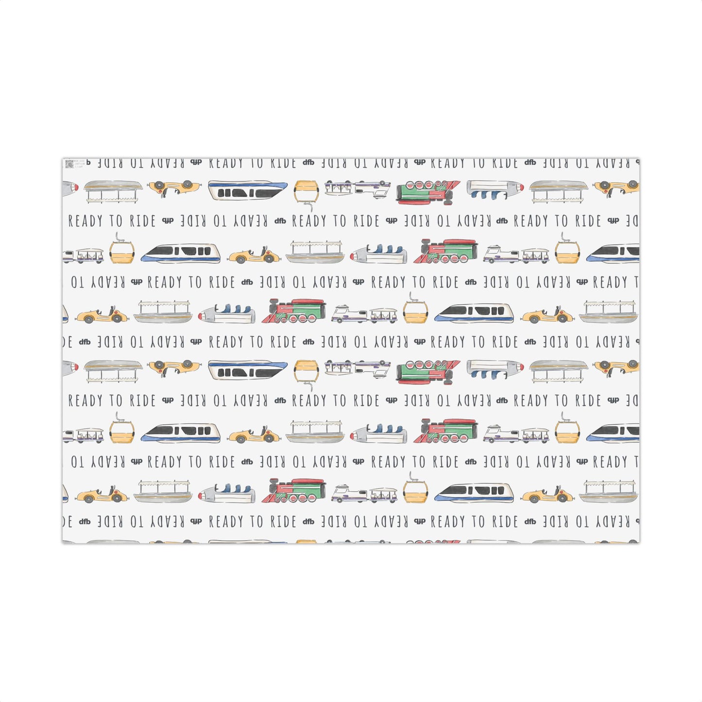 Ready to Ride, White Background - Gift Wrap Papers