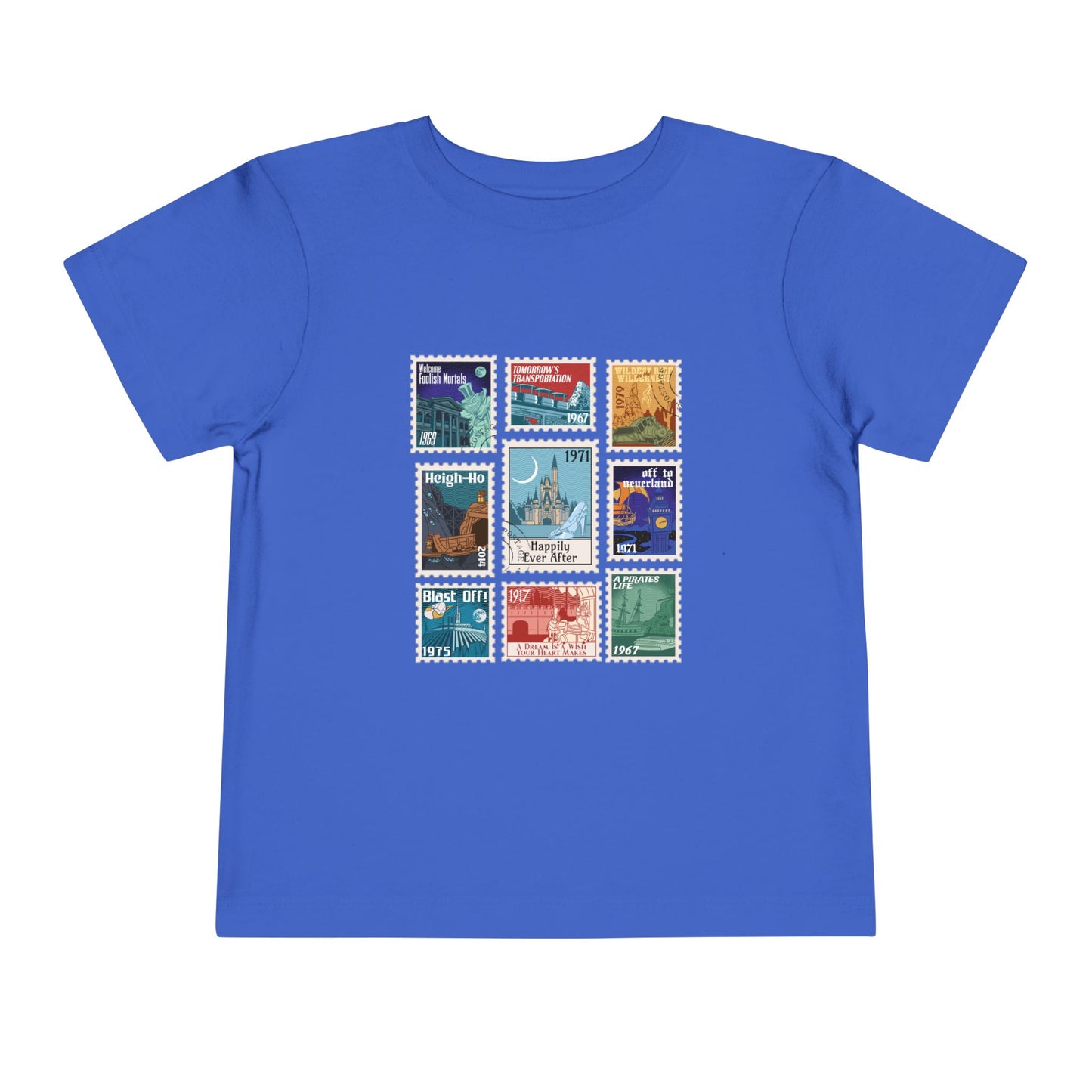 Magic Kingdom Vintage Stamps - Toddler T-shirt