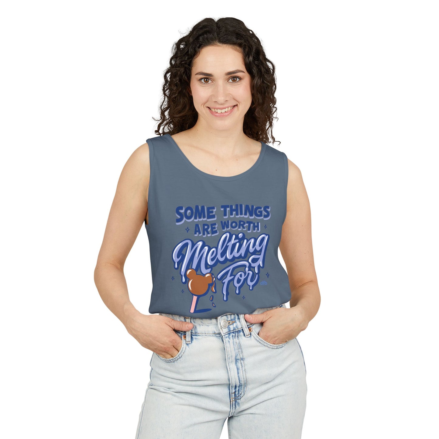 Some Things Are Worth Melting For - Unisex Garment-Dyed Tank Top