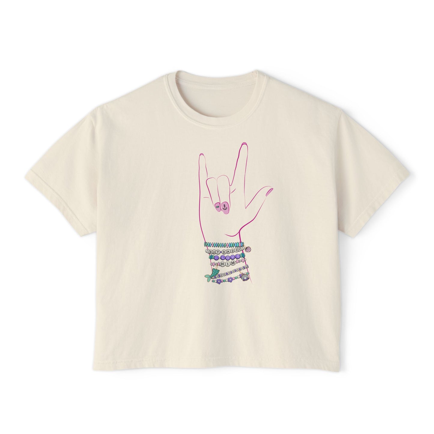 "But Daddy I Love Him!" - Friendship Bracelets - Women's Boxy Tee