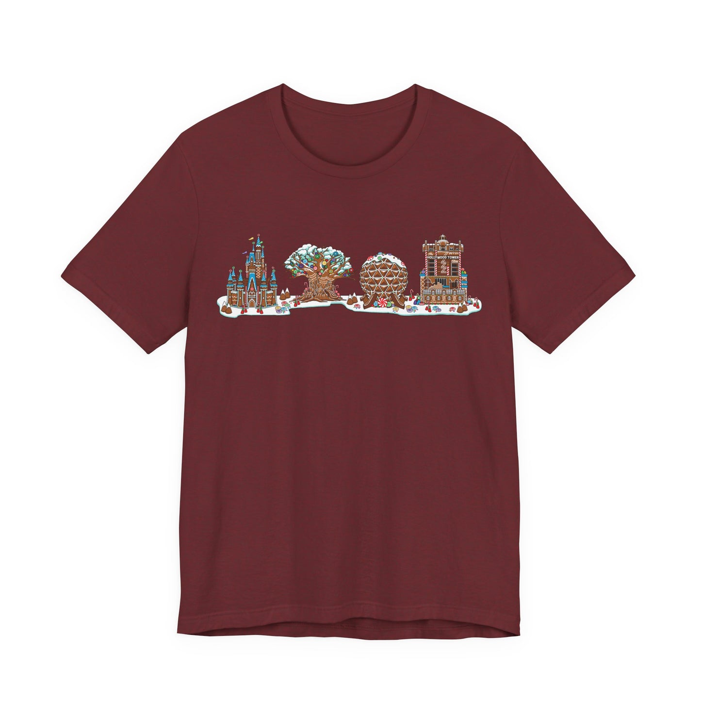 Gingerbread Park Icons - Adult Tee Shirt