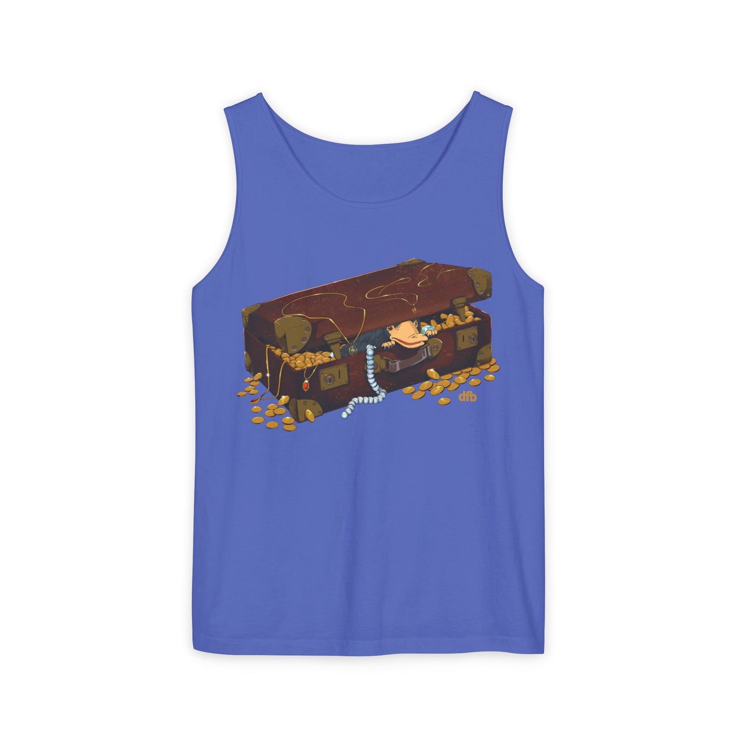 Niffler in a Suitcase - Unisex Garment-Dyed Tank Top