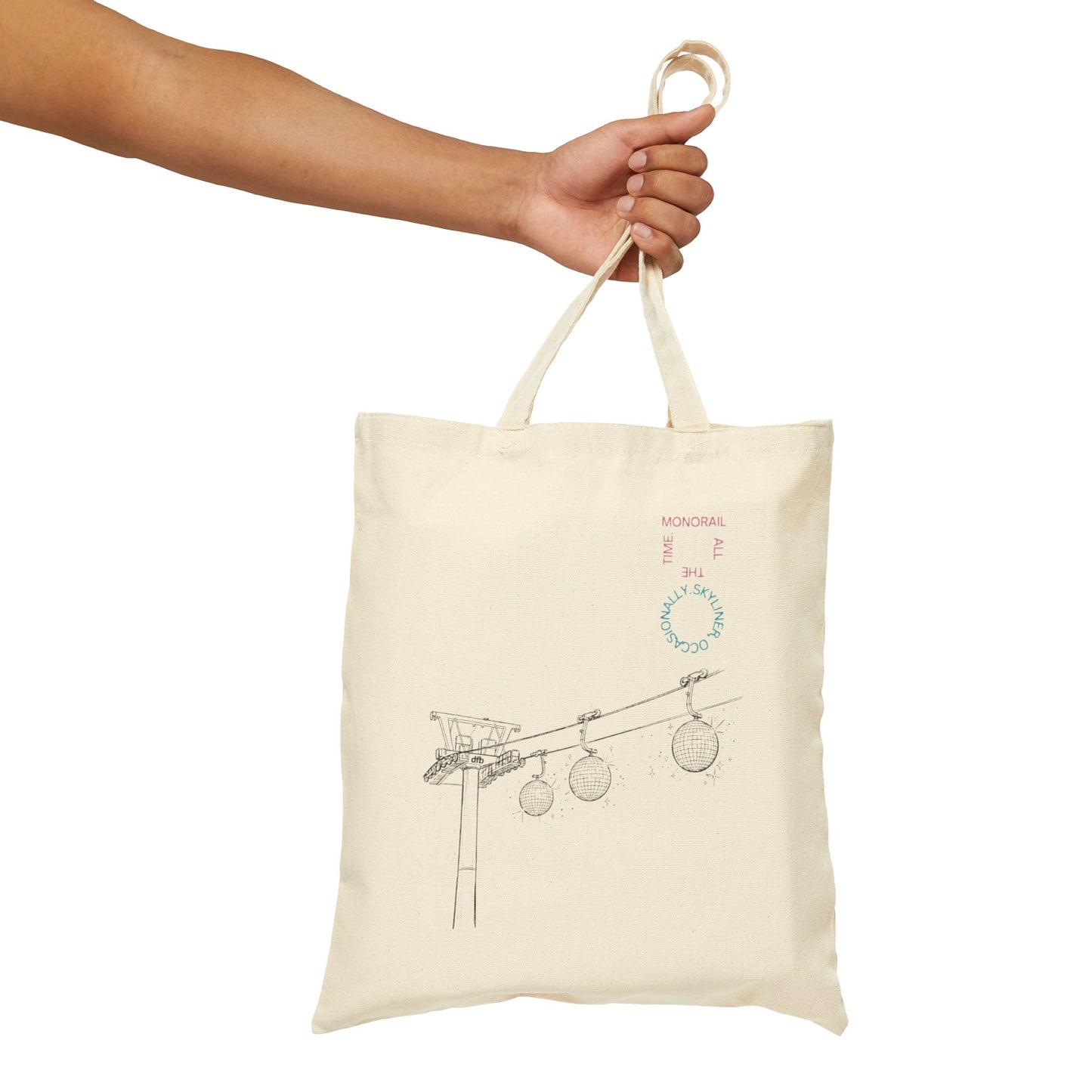 Monorail All The Time - Cotton Canvas Tote Bag