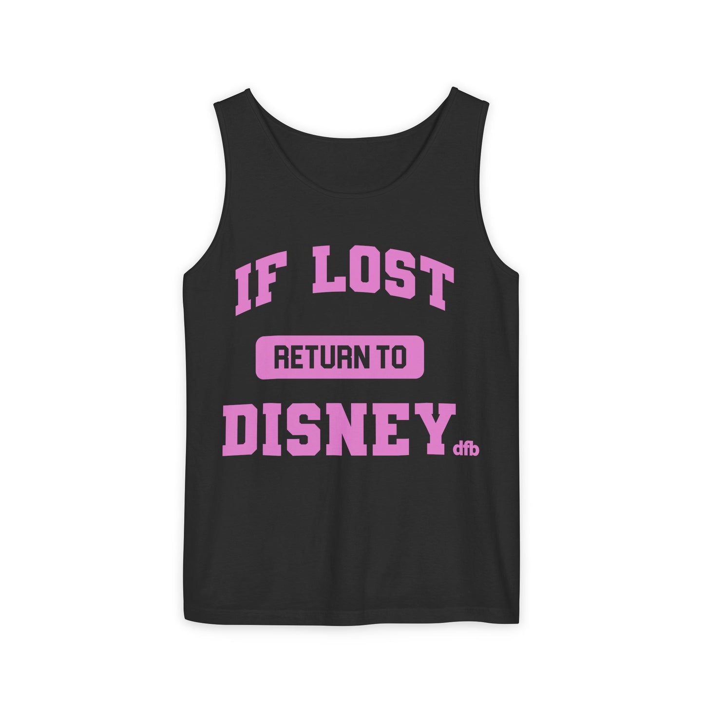 If Lost, Return to the Parks - Unisex Garment-Dyed Tank Top