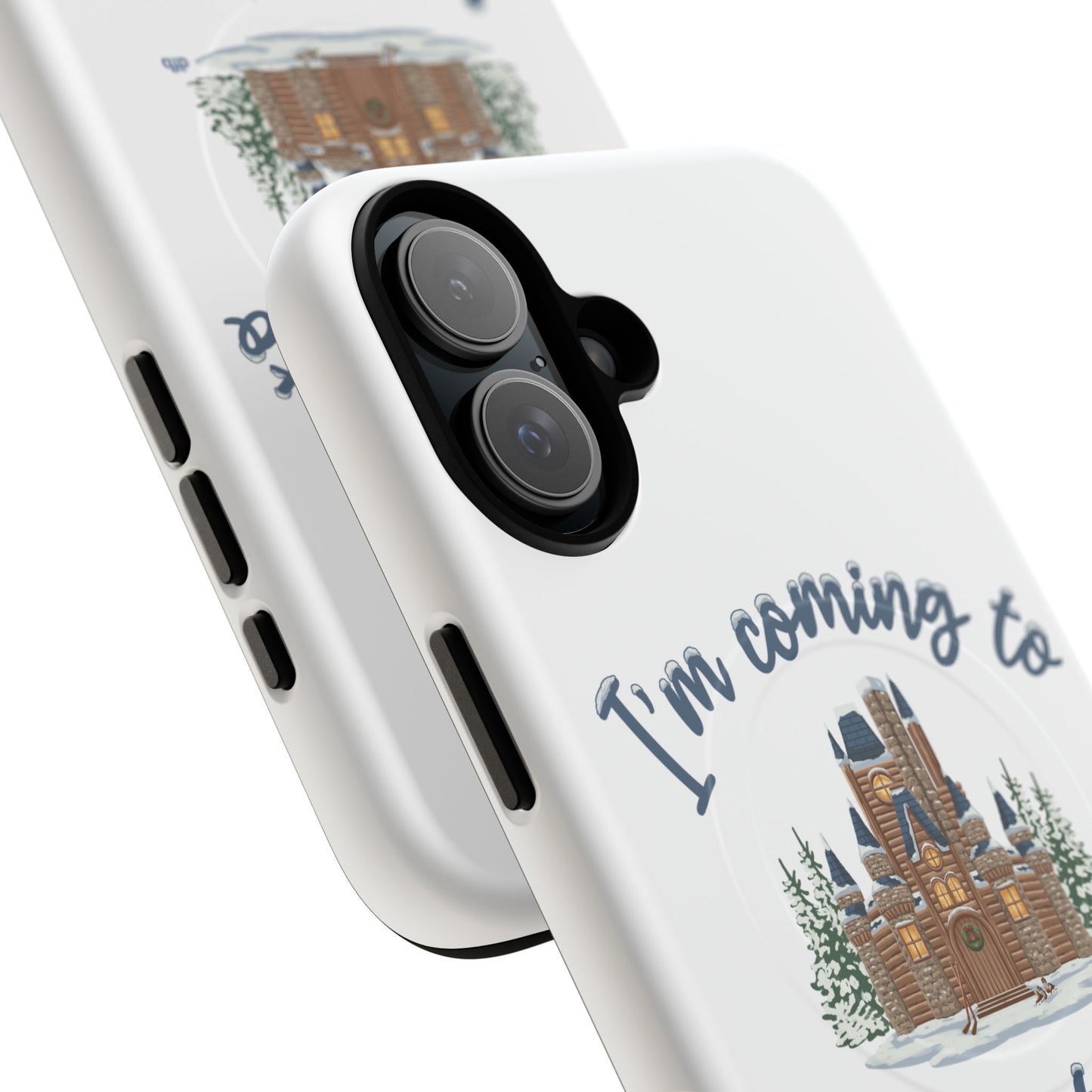 Snowy, Cabin Castle I'm Coming to the Cottage - Tough Magnetic Phone Case